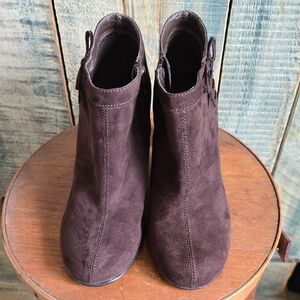 Aerology Rich Brown Suede Ankle Boots